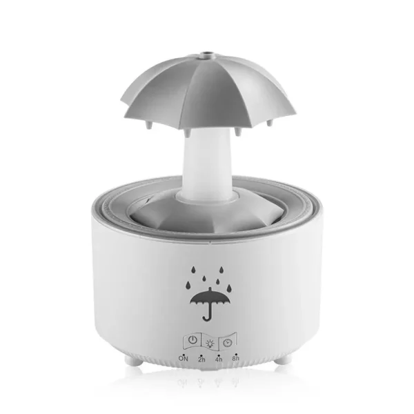 Umbrella Water Drop Air Humidifier with Colorful Light Raindrop